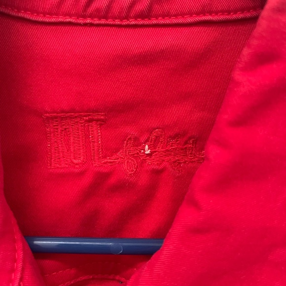 KUT Jean jacket in poppy. Like new. Super fun! - Picture 8 of 9